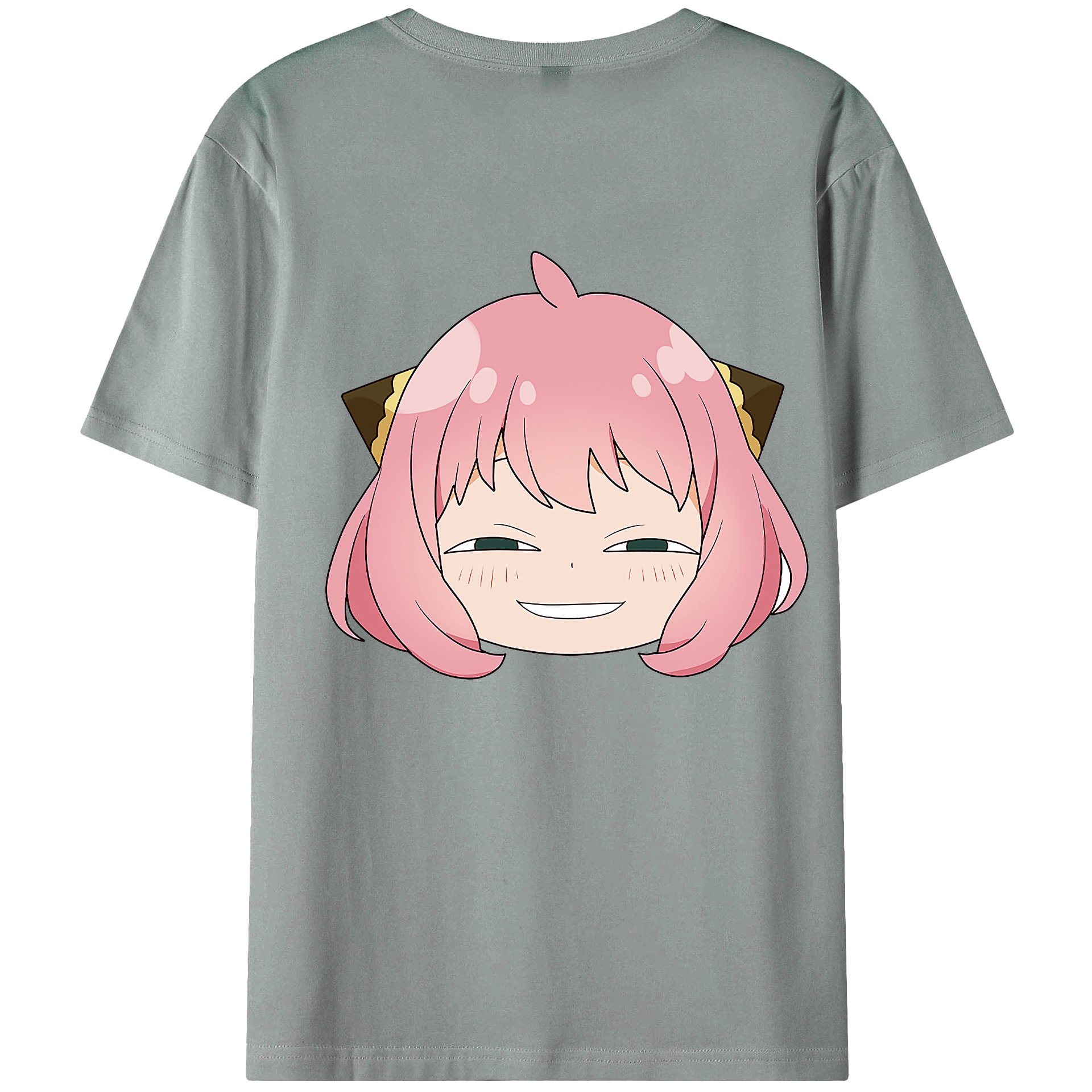 （画像用） SPY×FAMILY间谍家家酒 綿100％ メンズ半袖Tシャツ（バックプリント） 通気性